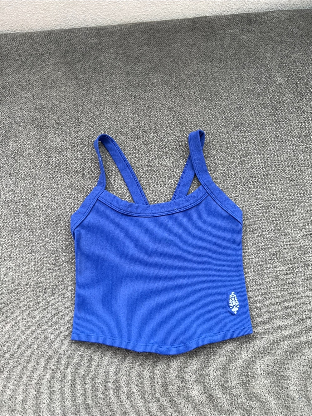 FP Movement by Free People Cobalt Blue Ribbed Camisole